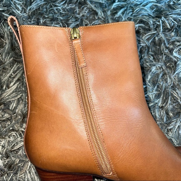 J. Crew Tan Brown Leather Western Boots Burnished Sand Sz 11 NEW WITHOUT BOX! - Picture 10 of 11
